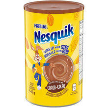 Load image into Gallery viewer, Nesquik Less Sugar Vitamin Enriched Chocolate Powder, 540g/19 oz. Canister