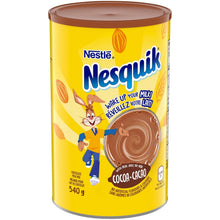 Load image into Gallery viewer, Nesquik Less Sugar Vitamin Enriched Chocolate Powder, 540g/19 oz. Canister