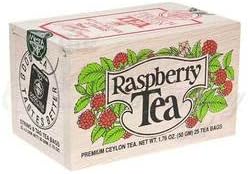Raspberry Ceylon Tea 25 Teabags in Wood Box