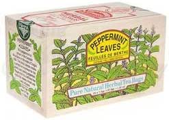 Peppermint Herbal Tea 25 Teabags in Wood Box