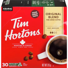 Load image into Gallery viewer, Tim Hortons Single Serve Coffee Original Blend K-Cup Pods for Keurig Coffee Make
