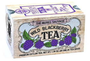 Wild Blackberry Flavored Ceylon Tea 25 Teabags in Wood Box