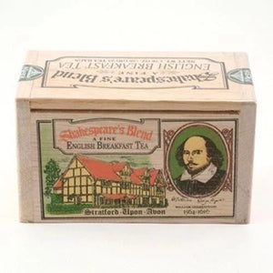 Shakespeare English Breakfast Black Tea 25 Teabags in Wood Box
