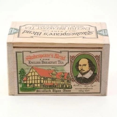 Shakespeare English Breakfast Black Tea 25 Teabags in Wood Box