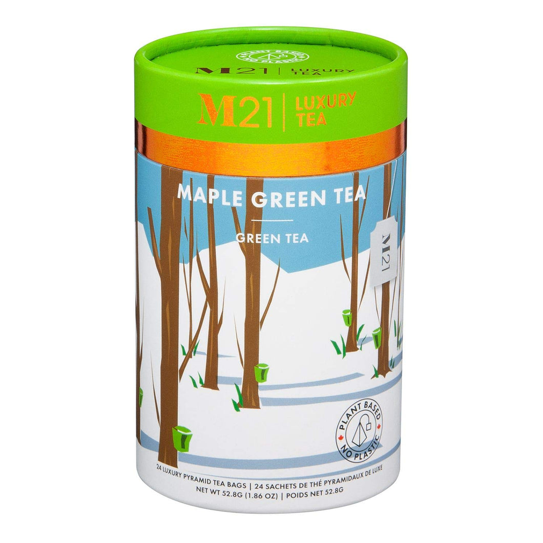 M21 Luxury Maple Green Tea 24 Pyramid Bags