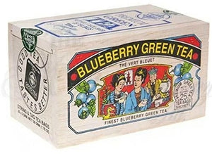 Blueberry Flavored Green Tea 25 Teabags In Wood Box