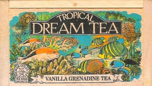 Tropical Dream Vanilla Grenadine Tea 25 Teabags in Wood Box