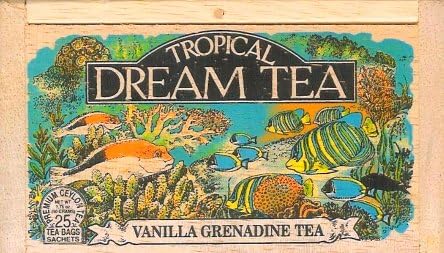 Tropical Dream Vanilla Grenadine Tea 25 Teabags in Wood Box
