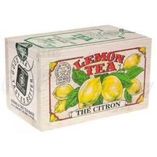 Lemon Flavored Ceylon Tea 25 Teabags in Wood Box