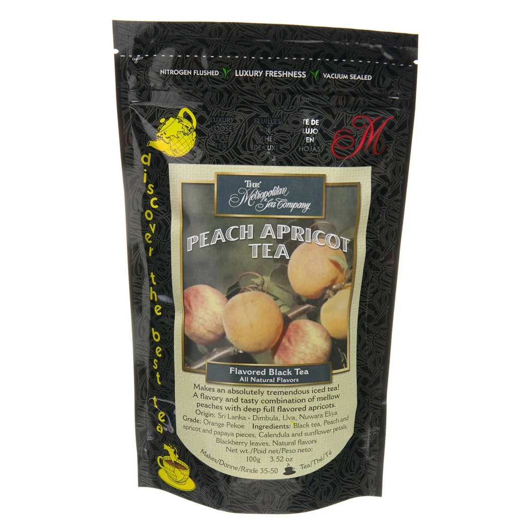 Peach Apricot Flavored Loose Black Tea Pack 100g
