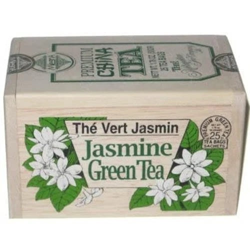 Jasmine Green Tea 25 Teabags in a Wood Box