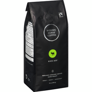 Kicking Horse Kick Ass Dark Roast Whole Bean Coffee 454g (16oz) Bag