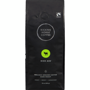 Kicking Horse Kick Ass Dark Roast Whole Bean Coffee 454g (16oz) Bag