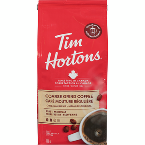 Tim Horton's Original Roast Coarse Grind Coffee 300g (10.5oz) Bag