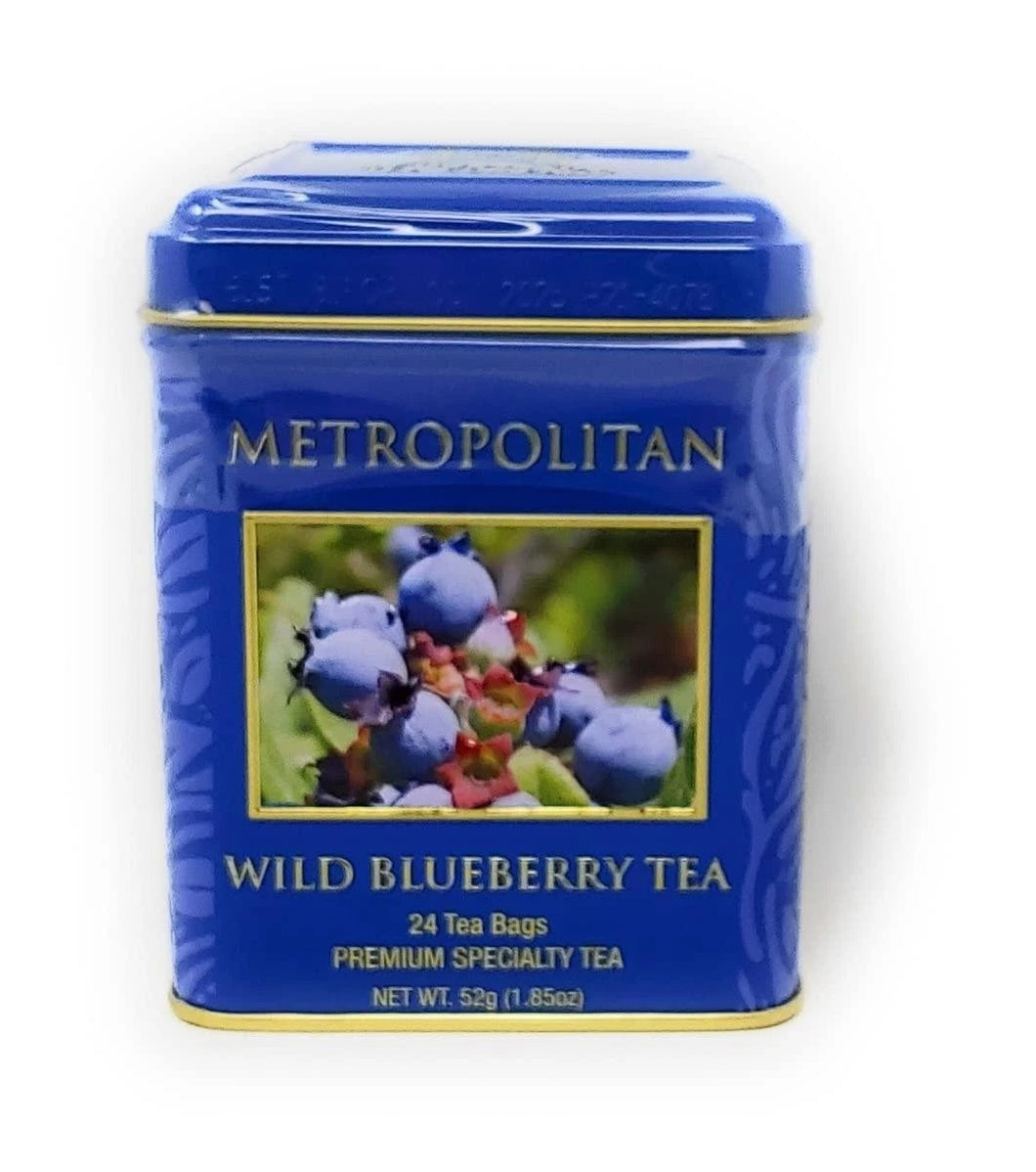 Wild Blueberry Black Tea 24 Bags in Decorative Tin