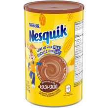Load image into Gallery viewer, Nesquik Less Sugar Vitamin Enriched Chocolate Powder, 540g/19 oz. Canister
