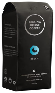 Kicking Horse Decaf Roast Whole Bean Organic Coffee 454g (16oz) Bag