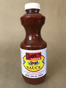 Dave’s Famous Mild Chicken Wing Sauce From Nova Scotia Canada 450ml (15.2oz)