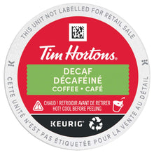 Load image into Gallery viewer, Tim Hortons Decaf Medium Roast Coffee 30 Count Keurig K Cups
