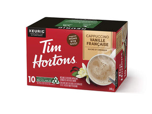 Tim Hortons French Vanilla Cappuccino Keurig 10 Pack K-Cups