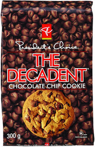 President's Choice Decadent Chocolate Chip Cookie 300g Bag
