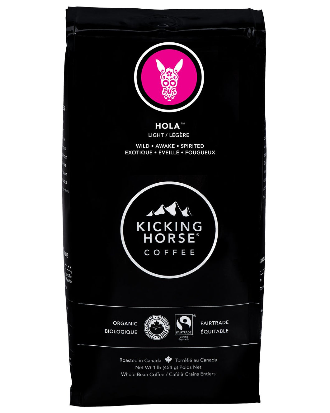 Kicking Horse Hola Light Roast Whole Bean Coffee 454g (16oz) Bag