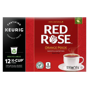 Red Rose Orange Pekoe Tea 12 Count Keurig K Cups