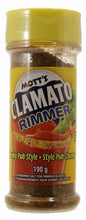 Load image into Gallery viewer, Mott&#39;s Clamato Chunky Pub Style Caesar Seasoning Salt 190g Glass Rimmer
