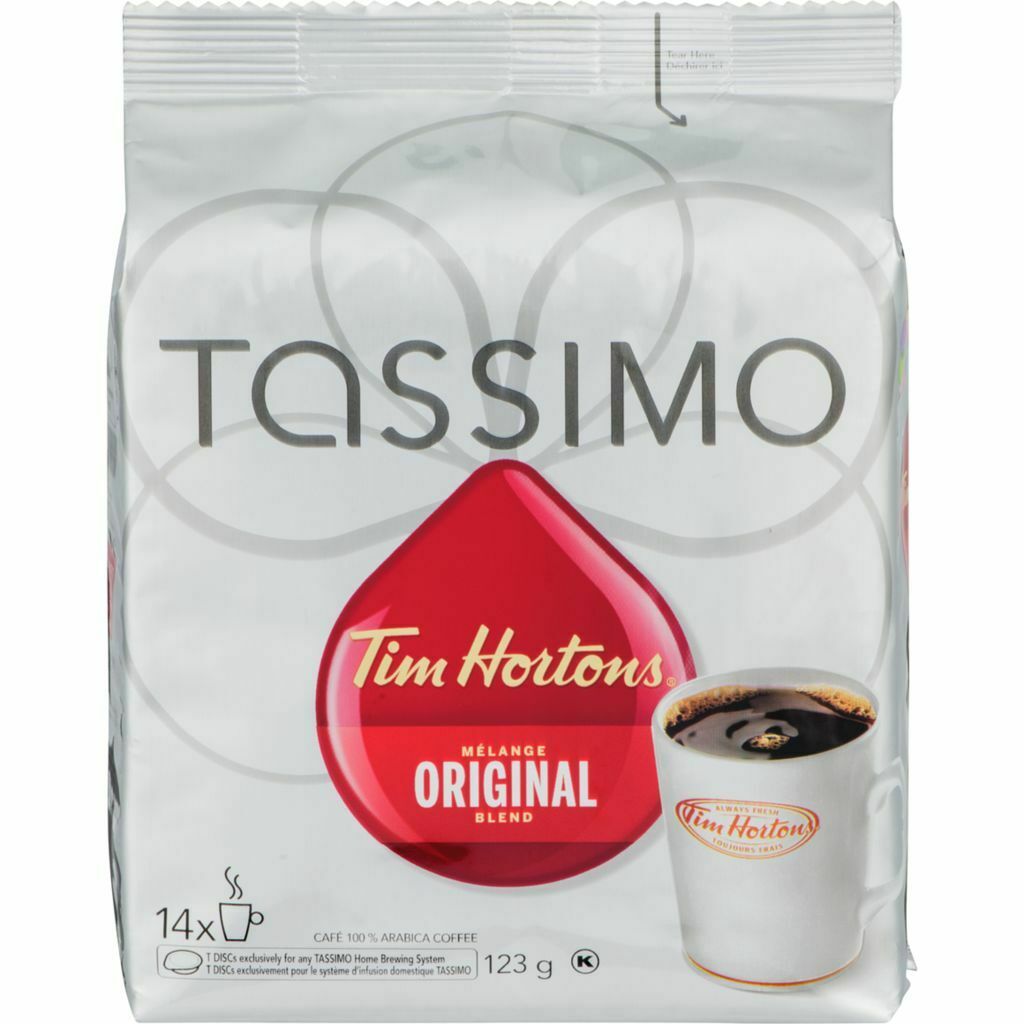 Tim Hortons Café Tassimo mélange originale Paq. de 14 T-Discs, 123